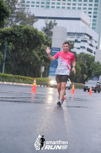 Race photo from Smartfren Run 2024