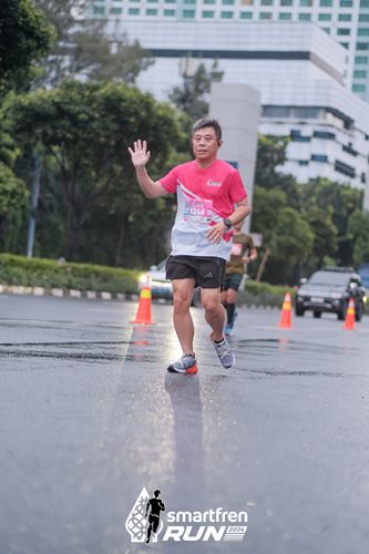 Race photo from Smartfren Run 2024