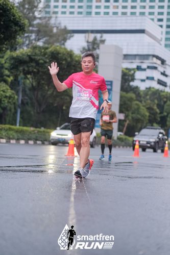 Race photo from Smartfren Run 2024
