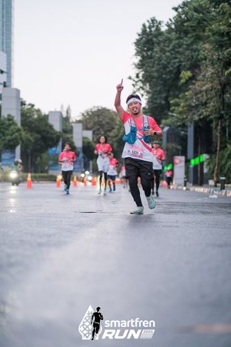 Race photo from Smartfren Run 2024