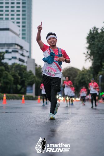 Race photo from Smartfren Run 2024