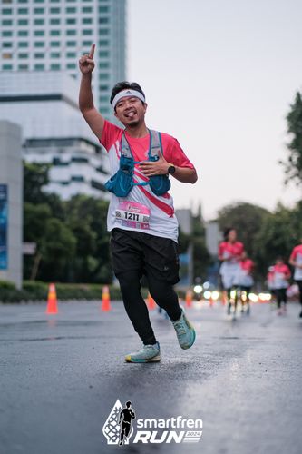 Race photo from Smartfren Run 2024