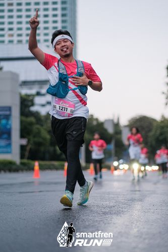 Race photo from Smartfren Run 2024