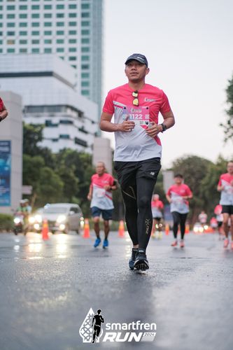 Race photo from Smartfren Run 2024