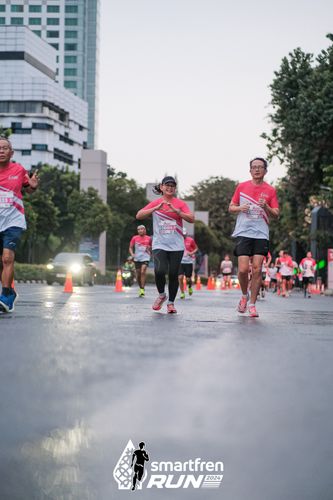 Race photo from Smartfren Run 2024