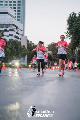 Race photo from Smartfren Run 2024