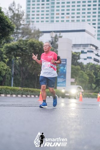 Race photo from Smartfren Run 2024