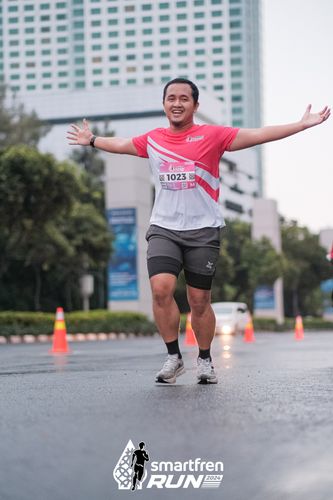 Race photo from Smartfren Run 2024