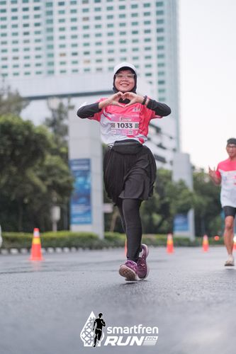 Race photo from Smartfren Run 2024
