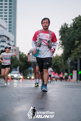Race photo from Smartfren Run 2024