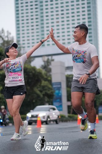 Race photo from Smartfren Run 2024