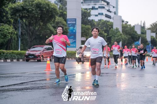 Race photo from Smartfren Run 2024