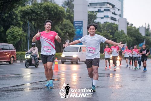 Race photo from Smartfren Run 2024