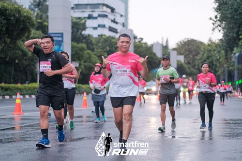 Race photo from Smartfren Run 2024