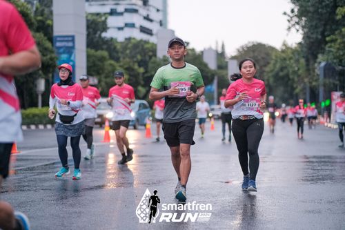 Race photo from Smartfren Run 2024