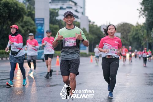 Race photo from Smartfren Run 2024