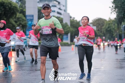 Race photo from Smartfren Run 2024