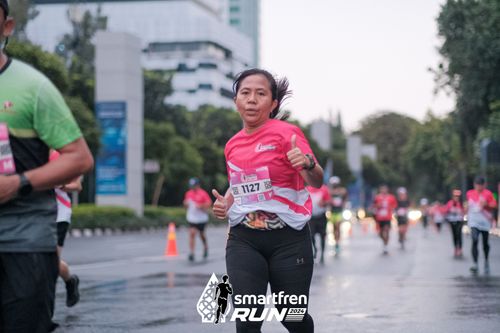Race photo from Smartfren Run 2024