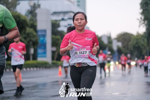 Race photo from Smartfren Run 2024