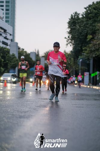 Race photo from Smartfren Run 2024