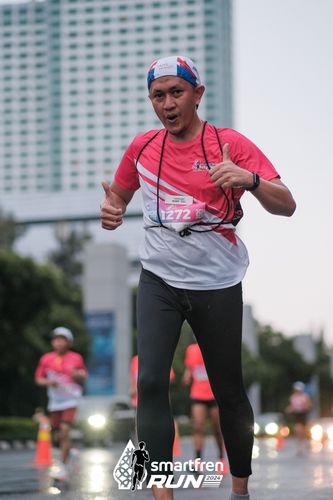 Race photo from Smartfren Run 2024