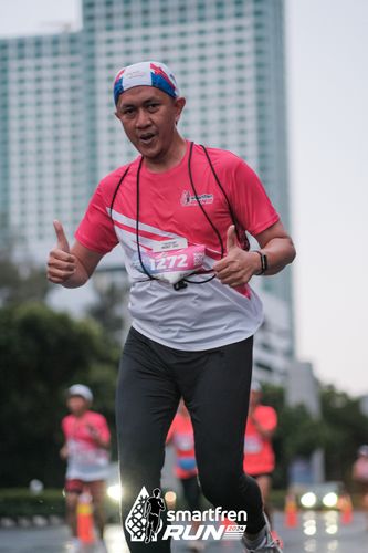 Race photo from Smartfren Run 2024