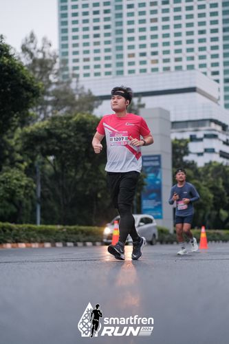 Race photo from Smartfren Run 2024