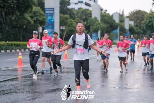 Race photo from Smartfren Run 2024