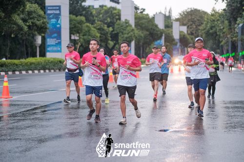 Race photo from Smartfren Run 2024