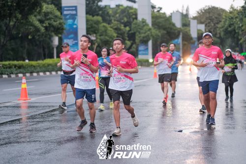 Race photo from Smartfren Run 2024