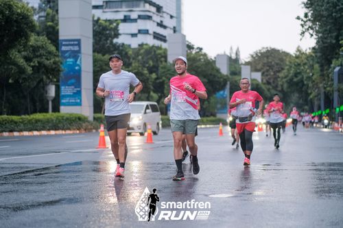 Race photo from Smartfren Run 2024