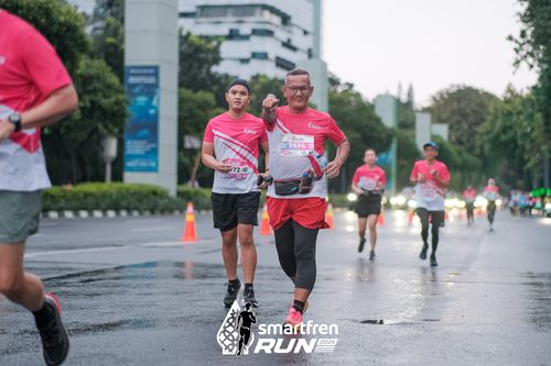 Race photo from Smartfren Run 2024
