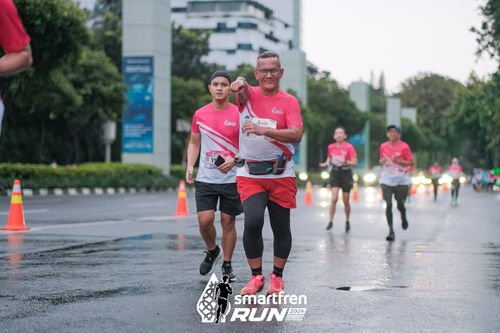 Race photo from Smartfren Run 2024