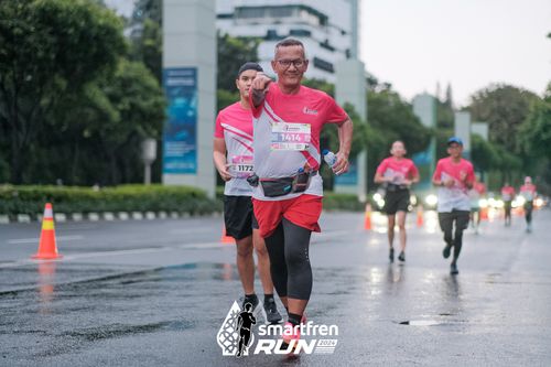 Race photo from Smartfren Run 2024