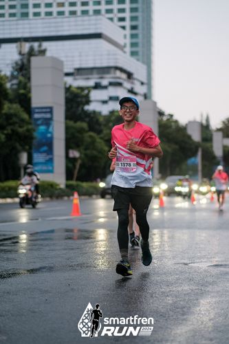 Race photo from Smartfren Run 2024