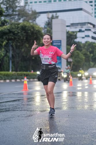 Race photo from Smartfren Run 2024