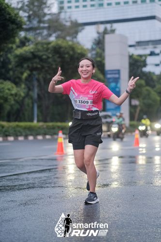 Race photo from Smartfren Run 2024