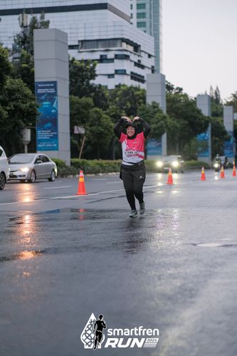 Race photo from Smartfren Run 2024