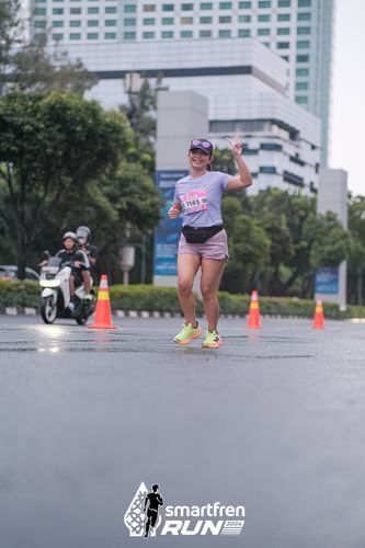 Race photo from Smartfren Run 2024