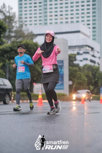 Race photo from Smartfren Run 2024