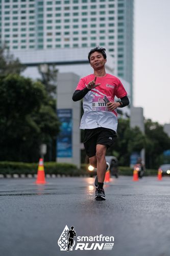 Race photo from Smartfren Run 2024