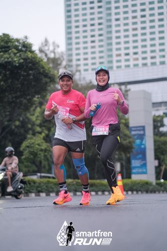 Race photo from Smartfren Run 2024
