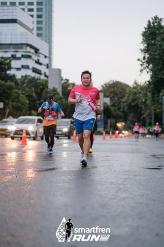 Race photo from Smartfren Run 2024