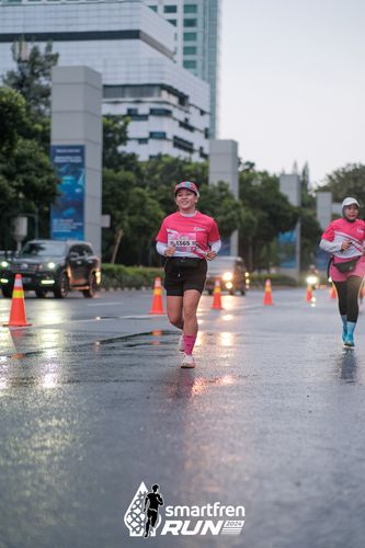 Race photo from Smartfren Run 2024