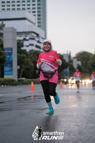 Race photo from Smartfren Run 2024
