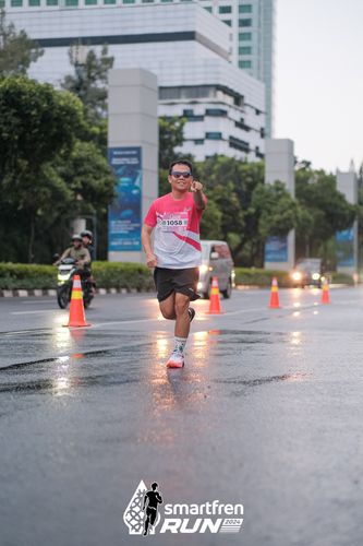 Race photo from Smartfren Run 2024