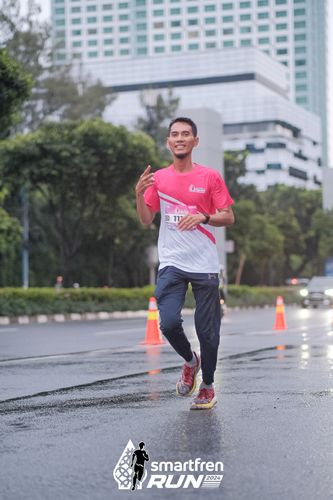 Race photo from Smartfren Run 2024