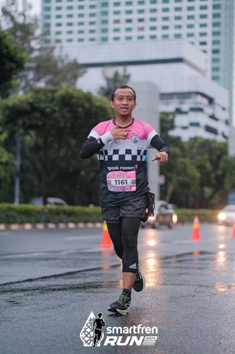 Race photo from Smartfren Run 2024