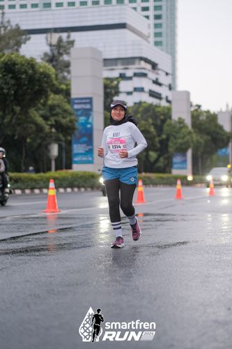 Race photo from Smartfren Run 2024