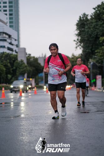 Race photo from Smartfren Run 2024